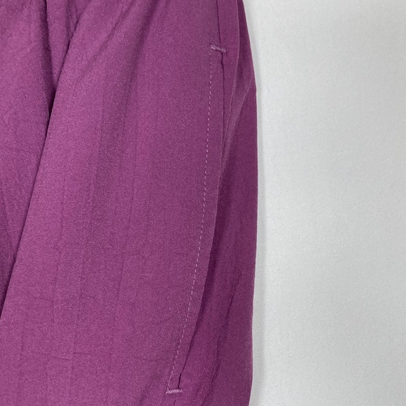 2/$12 Bon Worth Purple Petite Capris Lightweight Flowy - Picture 6 of 8